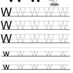 Practice Tracing The Letter W Worksheets 99Worksheets