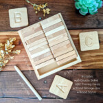 Preschool Learning Letter Tracing Montessori Wooden Alphabet Tracing