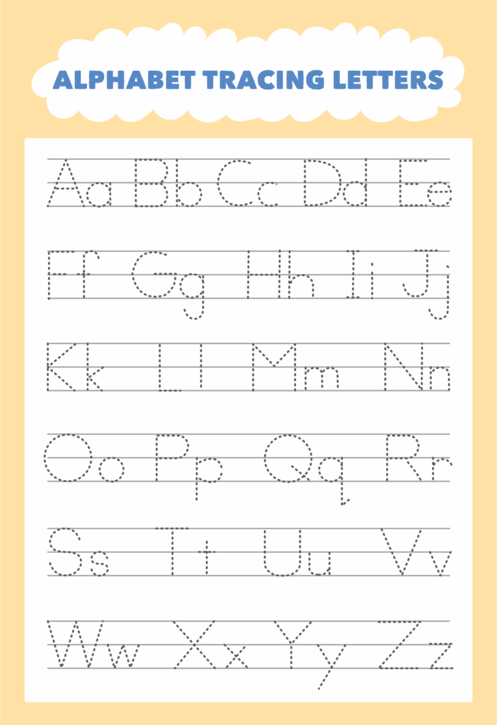 Printable Alphabet Trace Letters Read iesanfelipe edu pe