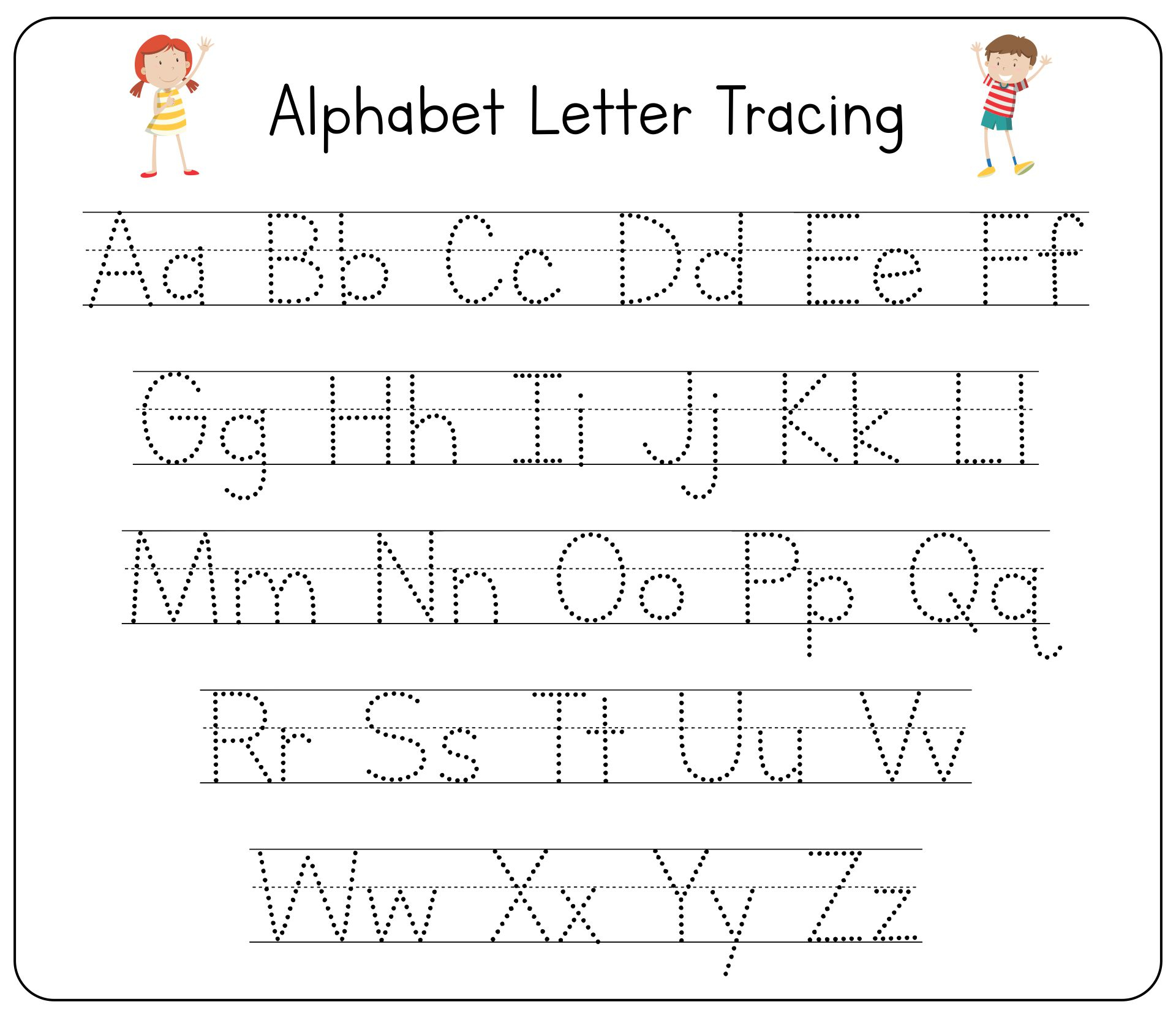 Printable Free Tracing Alphabet Pages Printable Alphabet Worksheets Printable Free Tracing Alphabet Pages Printable Alphabet Worksheets