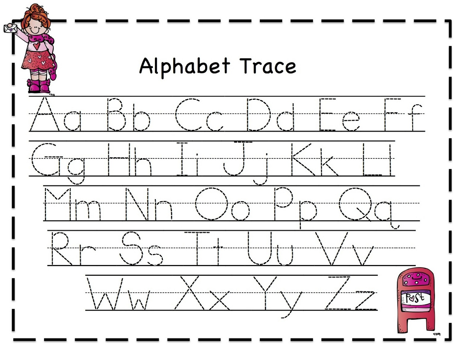 Printable Letter Tracing Worksheets Customize And Print