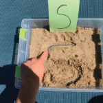 Sand Letter Tracing Writing Activity