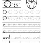 Trace And Write The Letter O Worksheets 99Worksheets