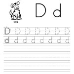 Trace Letter D Worksheets Activity Shelter