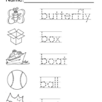 Trace The Words That Begin With The Letter B Coloring Page Twisty