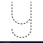 Tracing Alphabet Lowercase Small Letter Y Vector Image