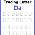 Tracing Letter D Alphabet Worksheet Free Printable PDF
