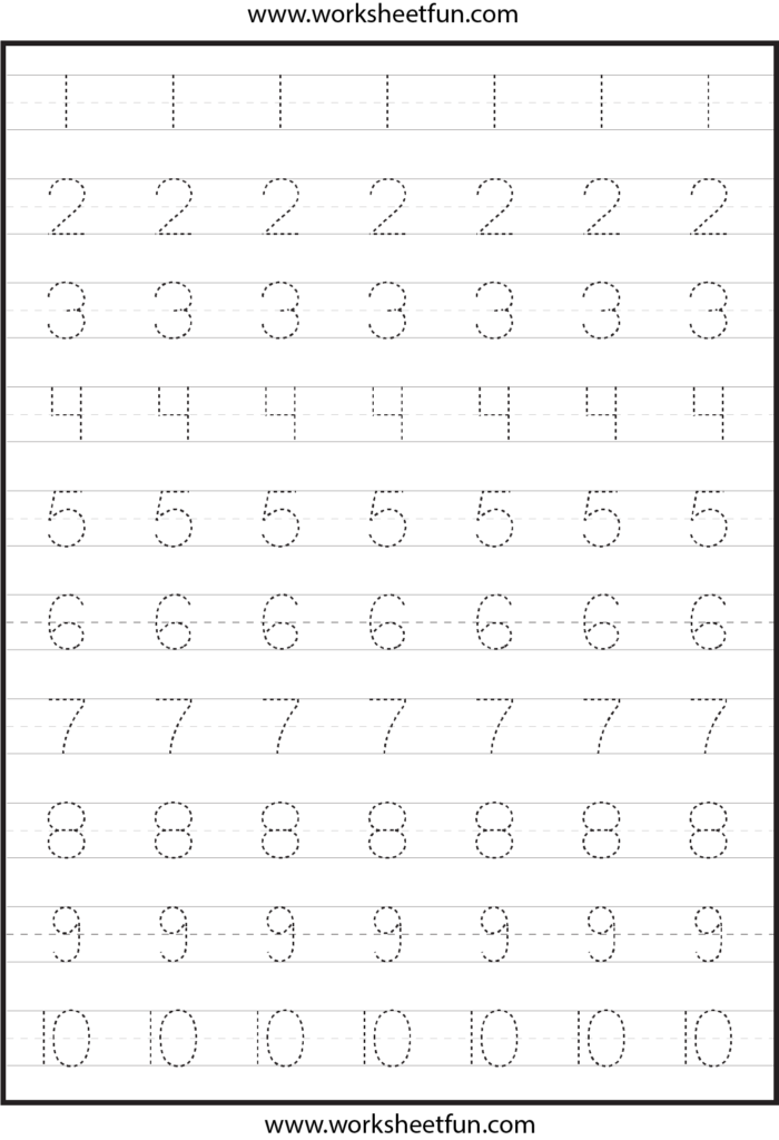 Tracing Letter For Kindergarten
