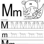 Tracing Letter M Worksheets Kindergarten AlphabetWorksheetsFree