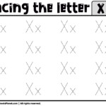 Tracing Letter X Worksheet