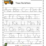 Tracing Worksheets For Kindergarten On Letters