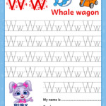 Alphabet Ww Letter Printable Letter Ww Tracing Worksheets