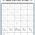 Capital And Lowercase Letters Tracing Worksheets