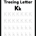 Free Printable Tracing Letter K Alphabet Worksheet
