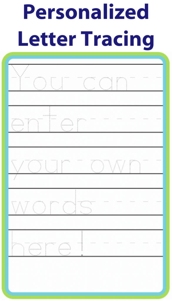 Printable Letter Tracing Worksheets Customize And Print