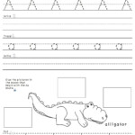 Trace Letter A Printable For Preschool 101 Activity