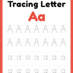 Tracing Letter A Alphabet Worksheet Free Printable PDF