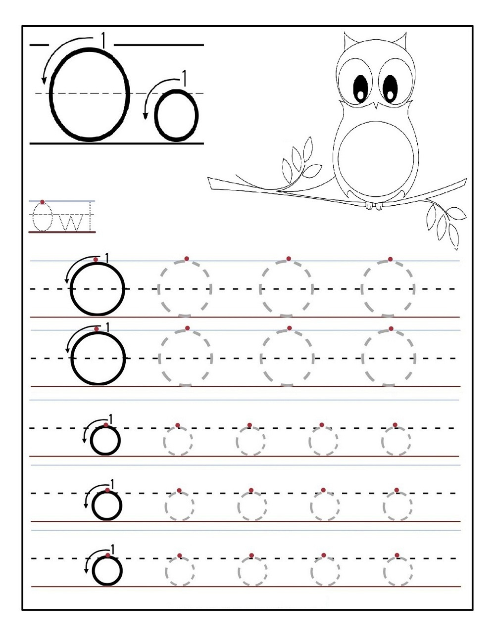 Tracing Letter O Worksheets Activity Shelter Tracing Letter O Worksheets Activity Shelter