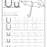 Tracing Letter U Worksheets TracingLettersWorksheets