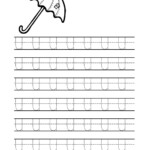 Tracing Letter U Worksheets TracingLettersWorksheets