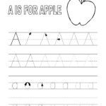 Tracing The Letter A Free Printable Activity Shelter