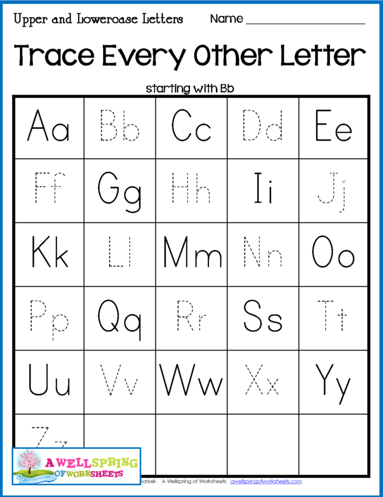 Tracing Upper And Lowercase Letters TracingLettersWorksheets