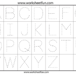 Tracing Uppercase Letters Printable Worksheets